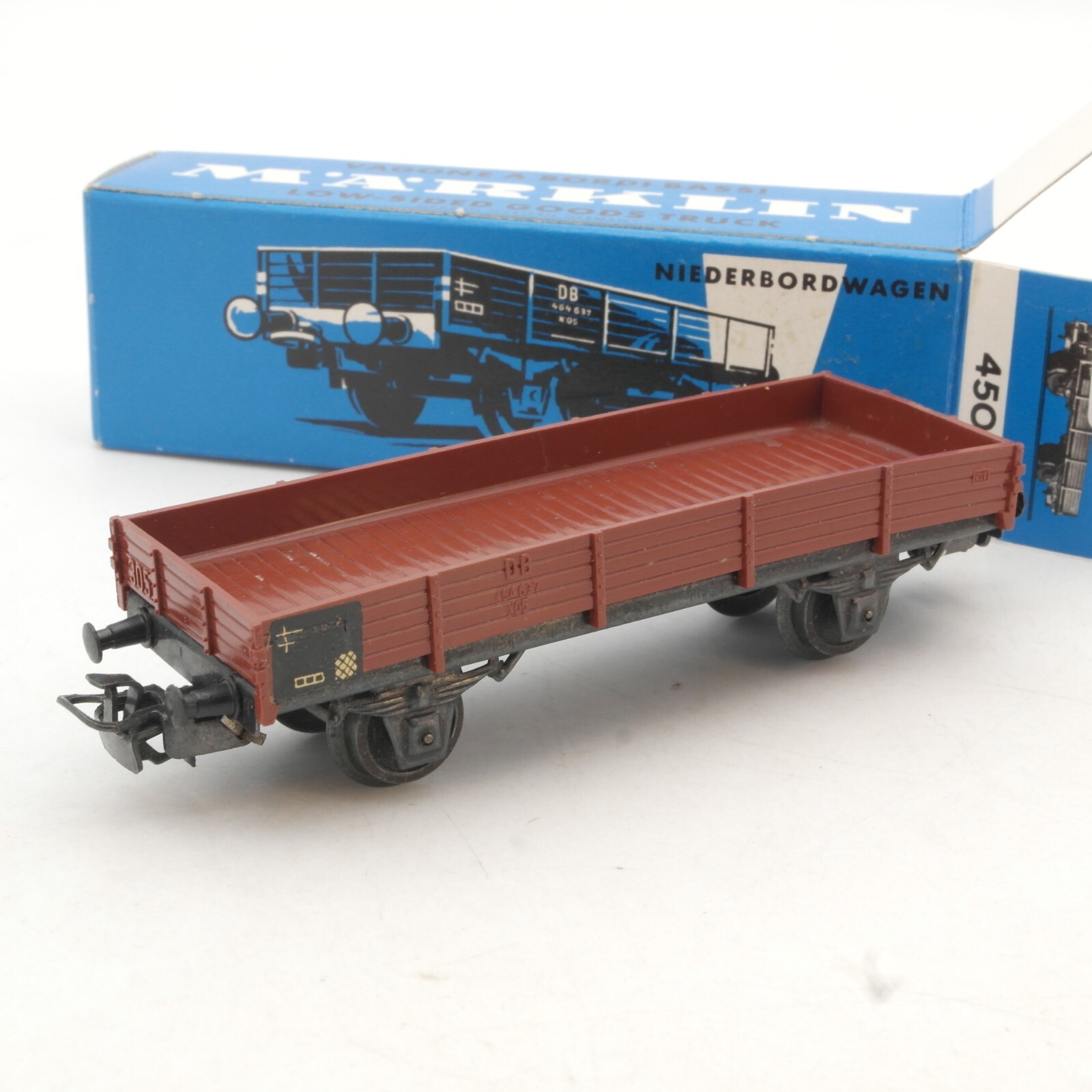 Märklin H0 4503 Niederbordwagen der DB in OVP QR1074