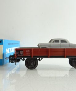 Märklin H0 4504 Niederbordwagen mit Ford M 12 der DB in OVP PR9202