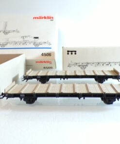 Märklin H0 4506 zwei Flugzeug-Transportwagen mit Flugzeug-Bausatz in OVP BH1390
