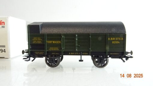 Märklin H0 45094 Torfwagen der K.Bay.Sts.B. in OVP PR9521 – Bild 3