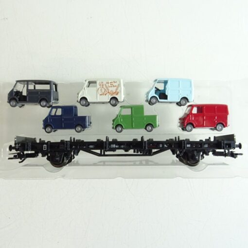 Märklin H0 45099-04 Autotransportwagen mit Ladung in OVP PR6860 – Bild 3