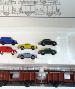 Märklin H0 46132 Doppel-Autotransporter mit 8 PKW´s der DB in OVP PR7996