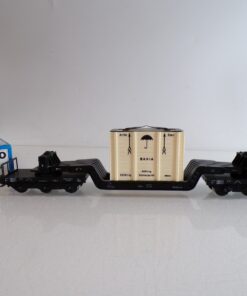 Märklin H0 4618 Tiefladewagen mit Übersee Kiste der DB in OVP BH1589
