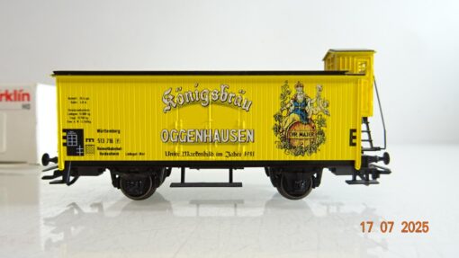 Märklin H0 4680 93005 Bierwagen Königsbräu Oggenhausen Württemberg in OVP PR9028 – Bild 3