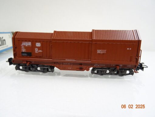 Märklin H0 4693 Teleskophaubenwagen mit Stahlrollen der DB in OVP PR5822 – Bild 3