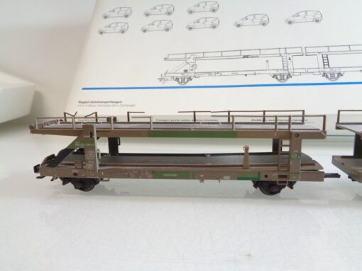 Märklin H0 47122 Doppel-Autotransportwagen ohne Autos in OVP BH530 – Bild 6
