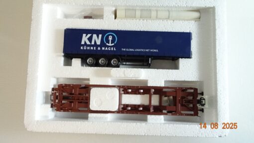 Märklin H0 47443 Taschenwagen mit Sattelanhänger der DB in OVP PR9551 – Bild 3