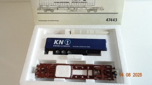 Märklin H0 47443 Taschenwagen mit Sattelanhänger der DB in OVP PR9551