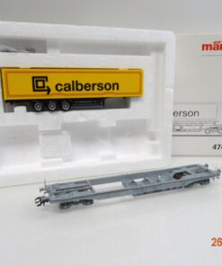 Märklin H0 47450 Taschenwagen mit Sattelauflieger in OVP LE8993