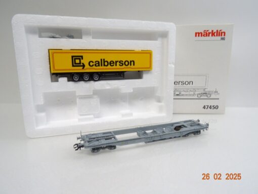 Märklin H0 47450 Taschenwagen mit Sattelauflieger in OVP LE8993