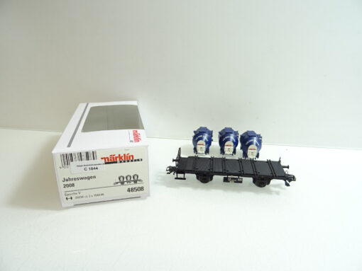 Märklin H0 48508 Behälter Tragwagen Jahreswagen 2008 in OVP C1844