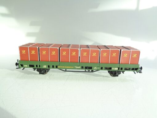 Märklin H0 48584 AC Paketbehälter-Tragwagen der DB in OVP F783 – Bild 3