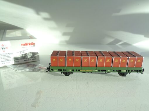 Märklin H0 48584 AC Paketbehälter-Tragwagen der DB in OVP F783