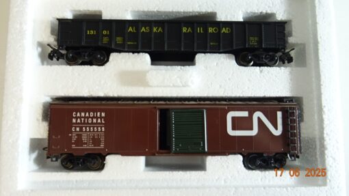 Märklin H0 4859 Güterwagen-Set Alaska 2 tlg. USA  in OVP PR8473 – Bild 3