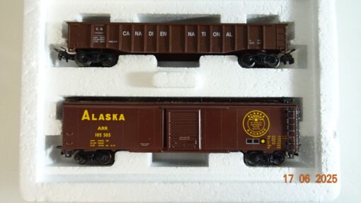Märklin H0 4860 Güterwagen-Set Alaska 2 tlg. USA  in OVP PR8474 – Bild 3