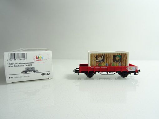 Märklin H0 48612 Niederbordwagen Kids Club Jahreswagen 2012 in OVP TF884
