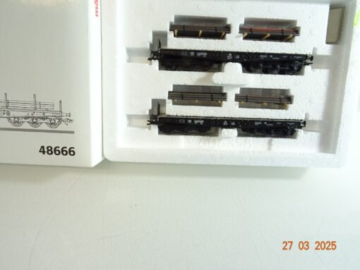 Märklin H0 48666 Schwerlastwagen-Set Strangguß der DB in OVP PR6752