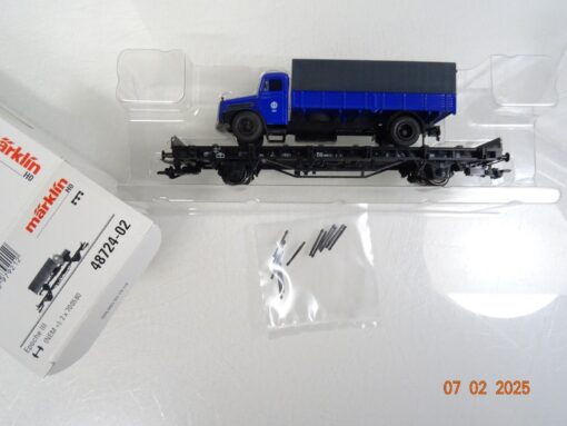 Märklin H0 48724 Flachwagen-Set Technisches Hilfswerk 3 tlg der DB in OVP PR5856 – Bild 6