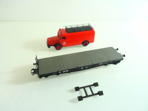 Märklin H0 48755 Schwerlast-Flachwagen Berufsfeuerwehr der DB RR2297 o. – Bild 4