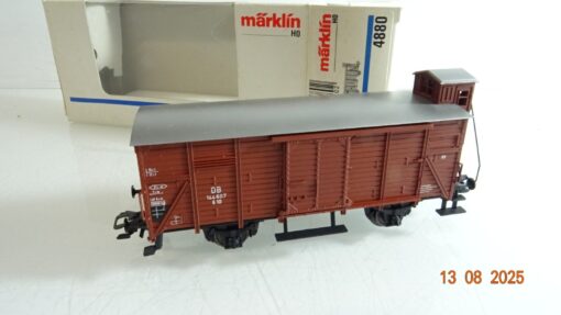 Märklin H0 4880 gedeckter Güterwagen mit Bremserhaus der DB in OVP RR2824 – Bild 3