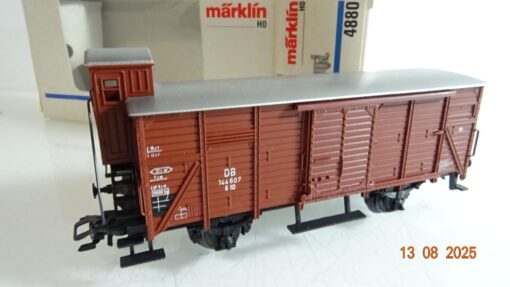 Märklin H0 4880 gedeckter Güterwagen mit Bremserhaus der DB in OVP RR2824