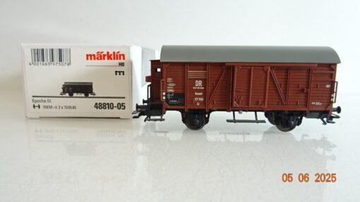 Märklin H0 48810-05 gedeckter Güterwagen mit Bremserhaus der DR in OVP PR8245