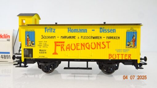 Märklin H0 4891 gedeckter Güterwagen Frauengunst Butter der DR in OVP PR8874 – Bild 3