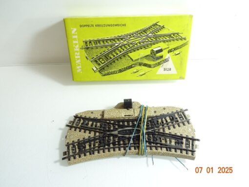 Märklin H0 5128 Doppelte Kreuzungsweiche siehe Foto in OVP CK5166