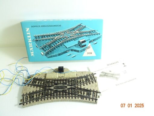 Märklin H0 5128 Doppelte Kreuzungsweiche siehe Foto in OVP CK5178