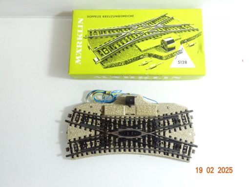 Märklin H0 5128 Doppelte Kreuzungsweiche siehe Foto in OVP CK6154