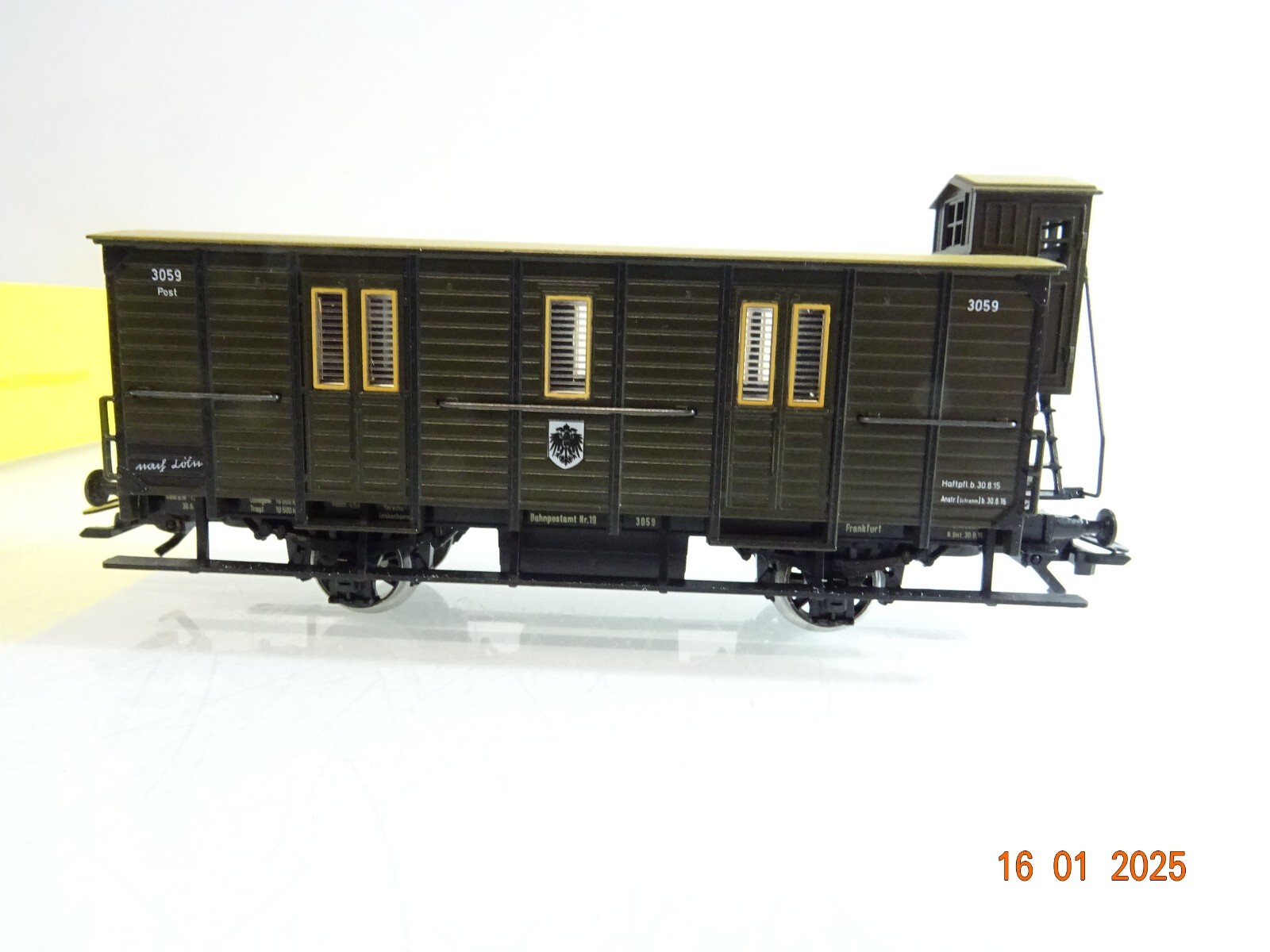 Märklin H0 60-01 Gepäckwagen K.P.E.V. in OVP PR5380 – Bild 3