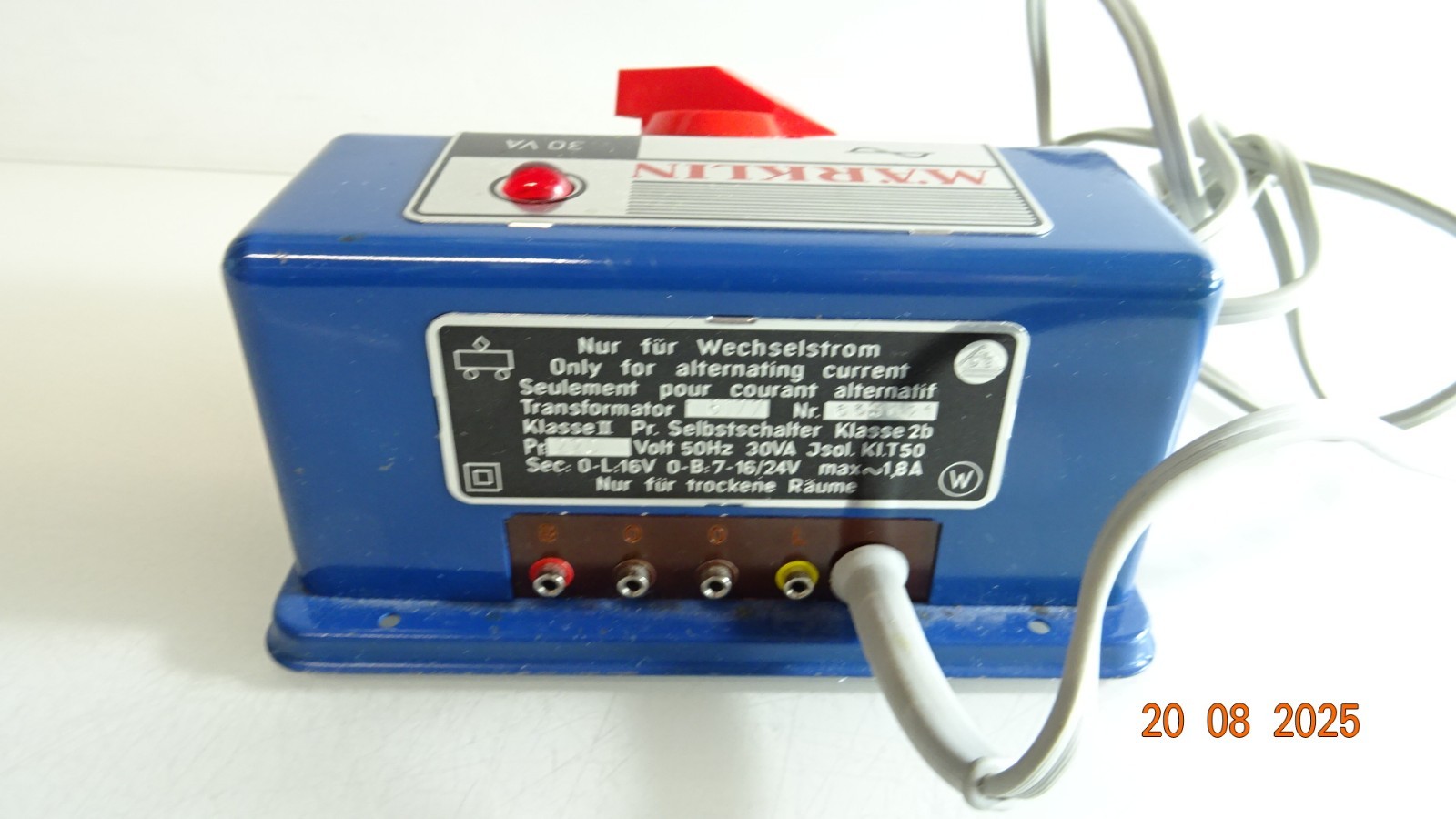 Märklin H0 6177 Trafo 16V siehe Foto in OVP PK695 – Bild 5