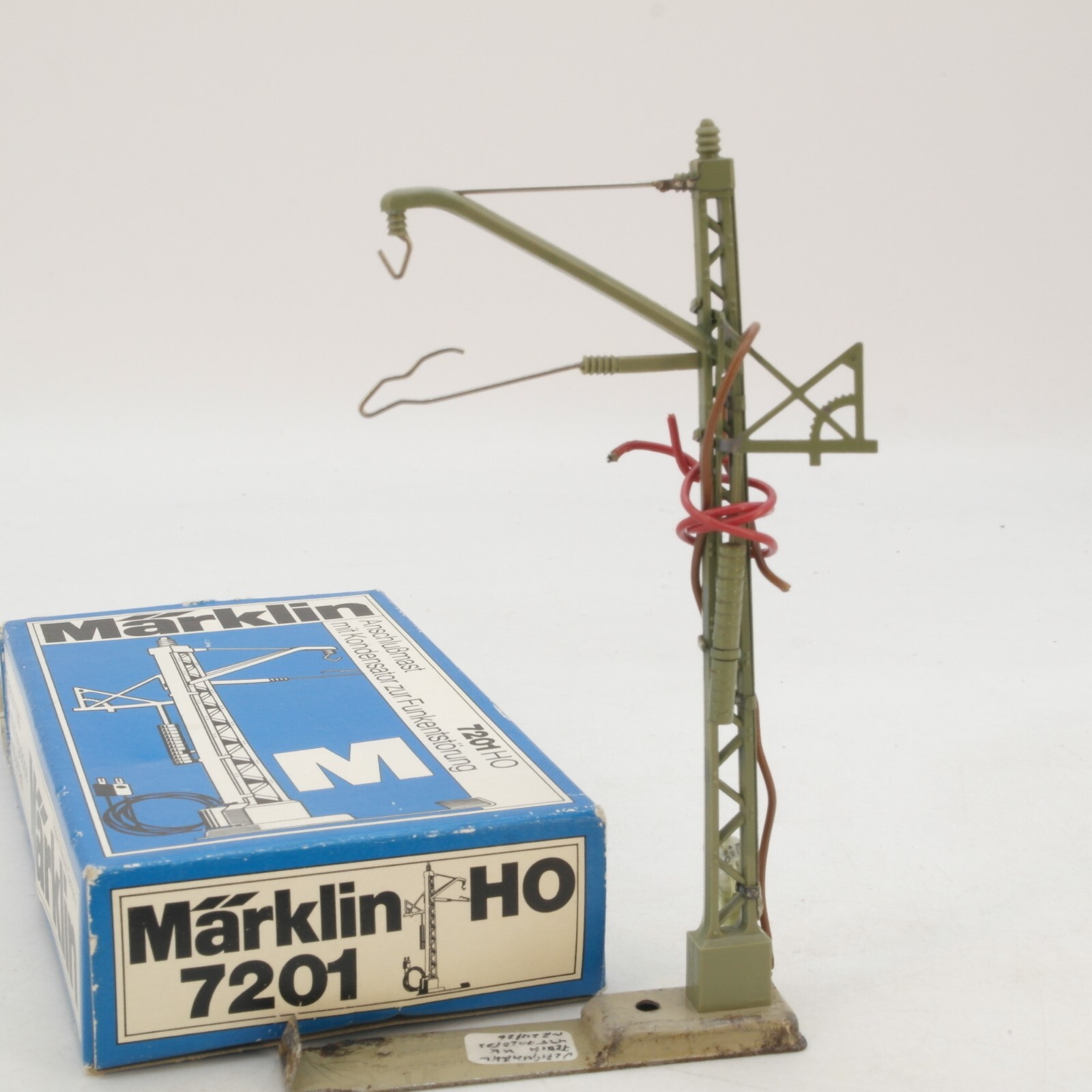 Märklin H0 7201 1 x Anschlussmast für Oberleitung in OVP RG4312