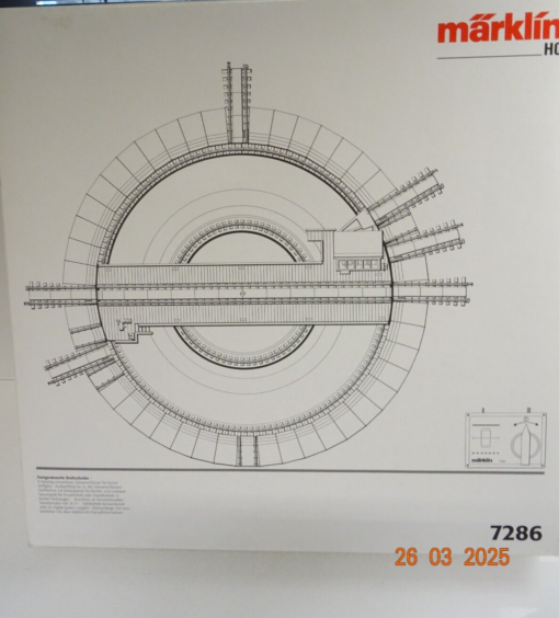 Märklin H0 7286 K-Gleis elektr. Drehscheibe in OVP LE9713 – Bild 3