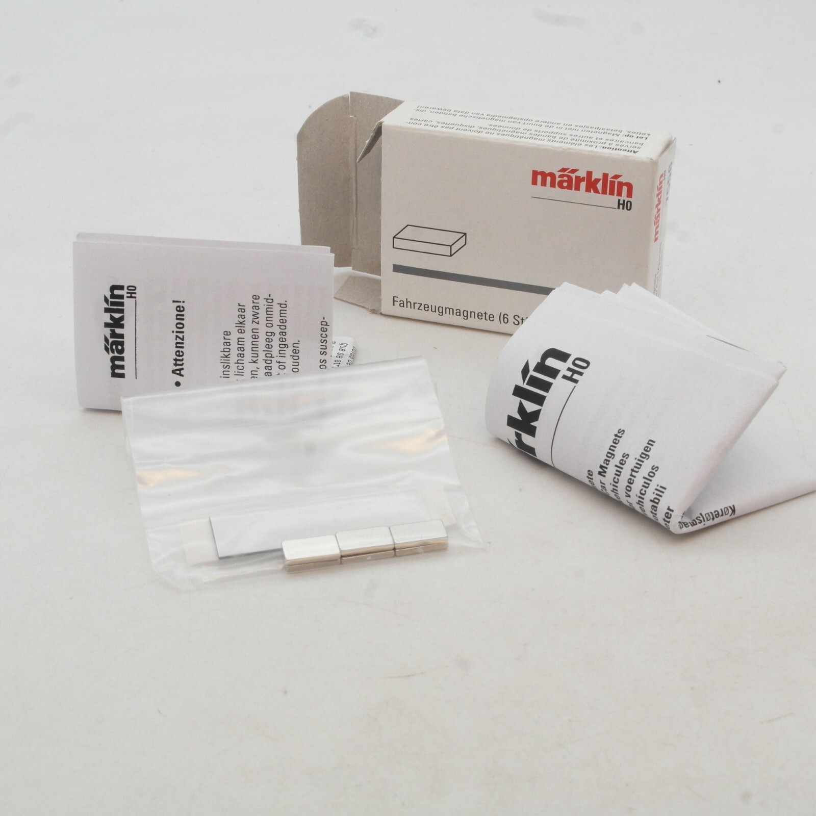 Märklin H0 7556 Fahrzeugmagnete (6 Stück) in OVP RG2411