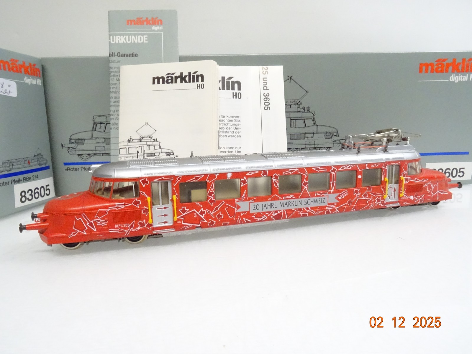 Märklin H0 83605 Schweiz Roter Pfeil 20 Jahre Märklin Schweiz in OVP JL4836