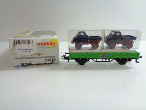 Märklin H0 94110 Güterwagen Niederbordwagen 15.Jahre 1.FC Märklin in OVP C1119