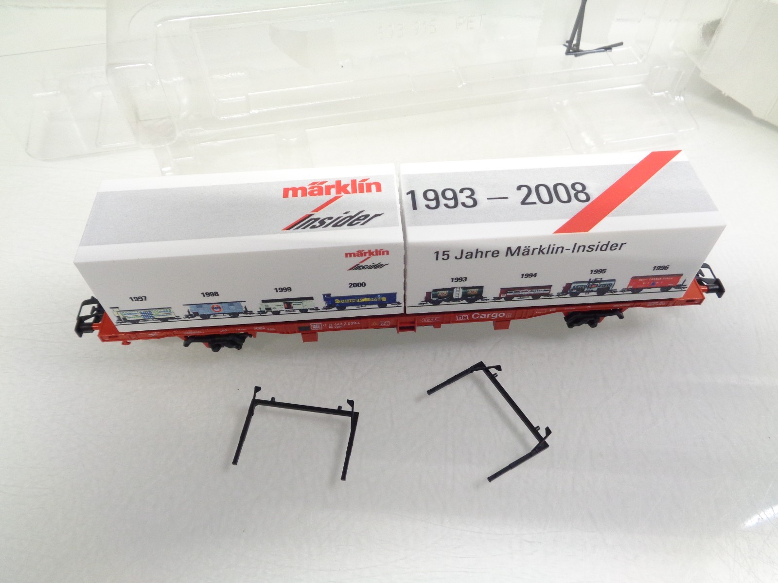 Märklin H0 94339 Containertragwagen der DB Cargo 15 Jahre Insider in OVP RR4828 – Bild 3