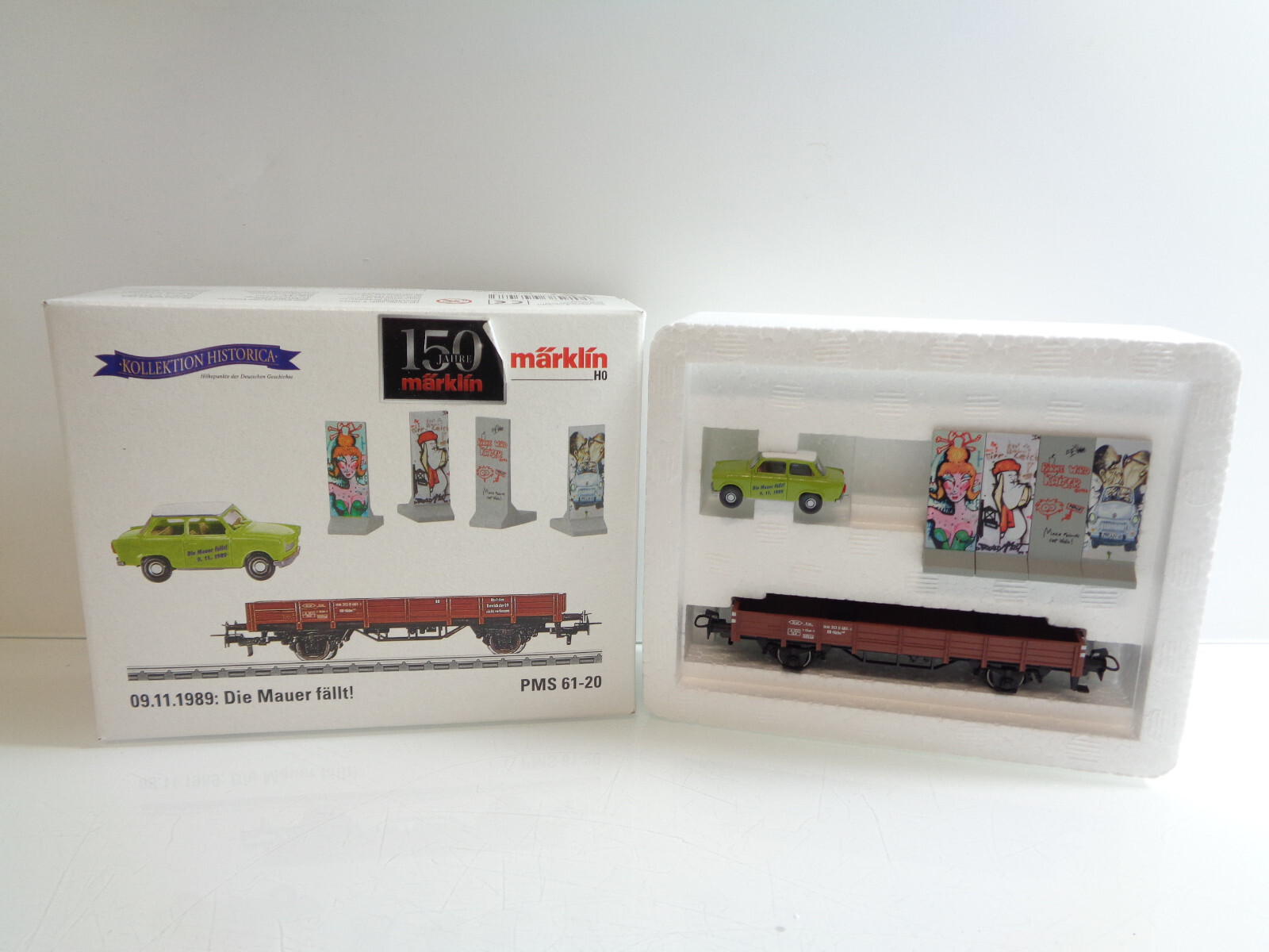 Märklin H0 94347 Niederbordwagen Die Mauer fällt in OVP C1140