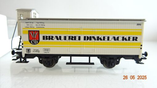 Märklin H0 94414 Kühlwagen Brauerei Dinkelacker ohne LKW  in OVP PR8053 – Bild 3