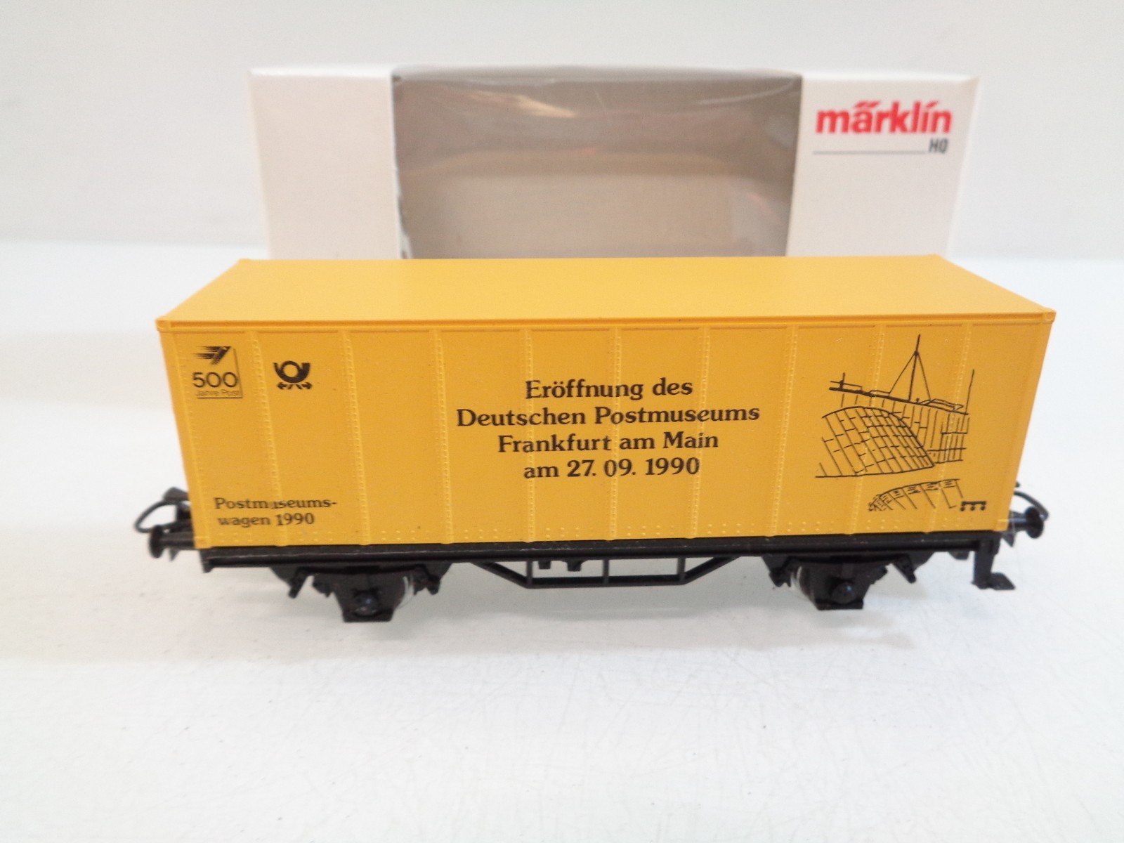 Märklin H0 Containerwagen Eröffnung Postmuseum 1990 in OVP RR5615