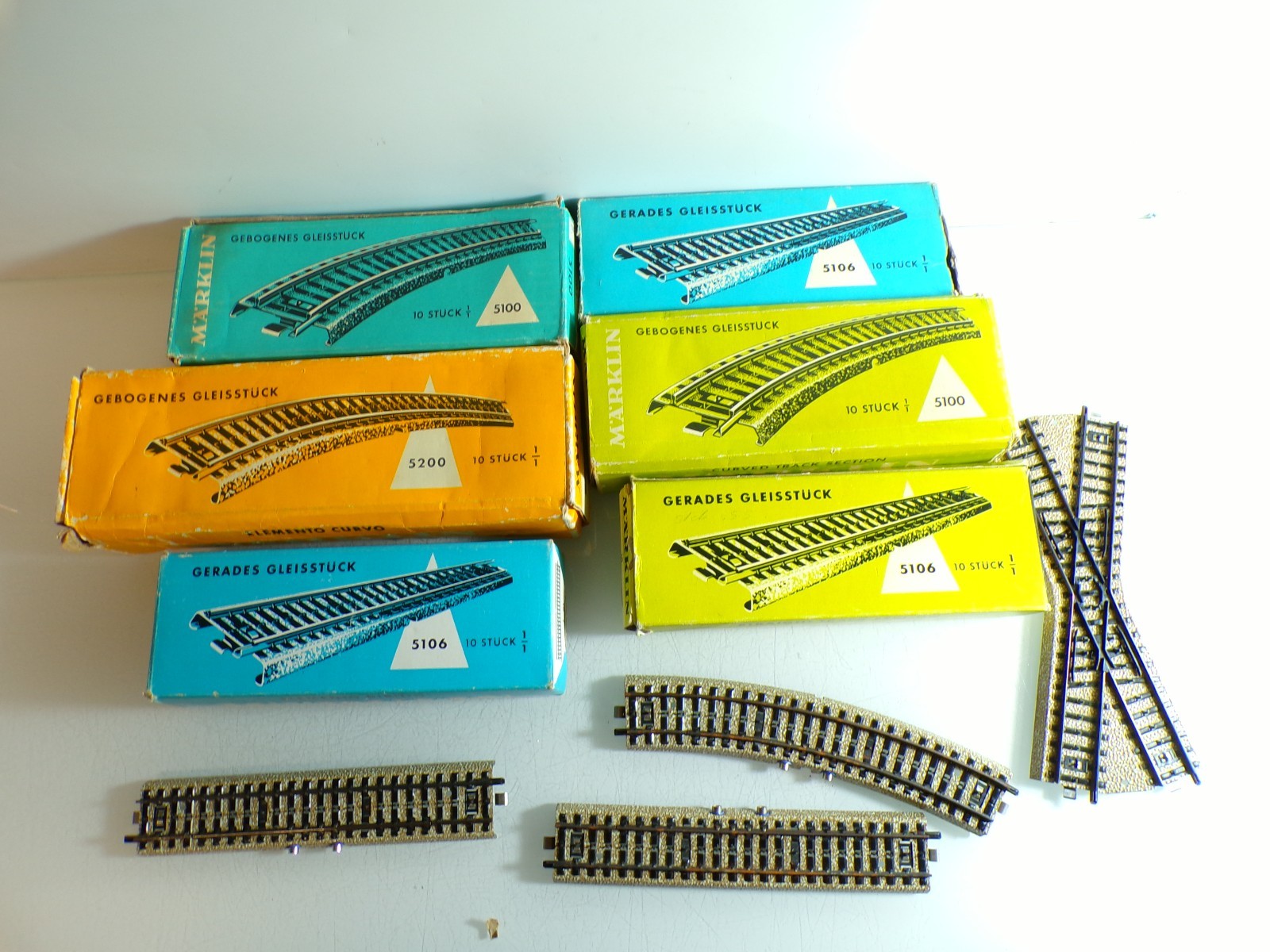 Märklin H0 Konvolut M-Gleis gebogen ca. 60 tlg. siehe Foto PK2595 o.