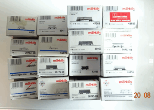Märklin H0 Leerverpackung 16 Stück siehe Foto PK677