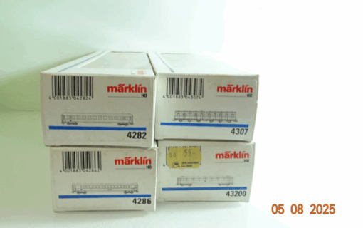 Märklin H0 Leerverpackung 4 Stück siehe Foto PK296