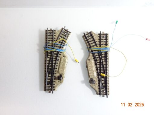 Märklin H0 M-Gleise 5118 5119 Elektro. Weichenpaar siehe Foto CK5902 o.