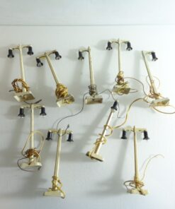 Märklin H0 Nostalgie ein und zweiarmige Lampe aus Guss 9 Stück s. Foto PK1508 o.