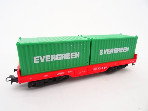 Märklin H0 Rungenwagen mit Container Evergreen der DB Cargo RR2044 o.