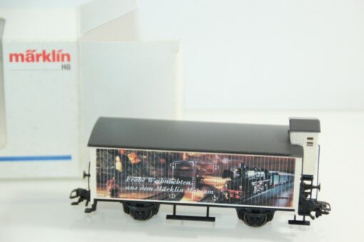 Märklin H0 ged. Güterwagen mit Brhs "Frohe Weihnachten aus dem MM" in OVP GS3569