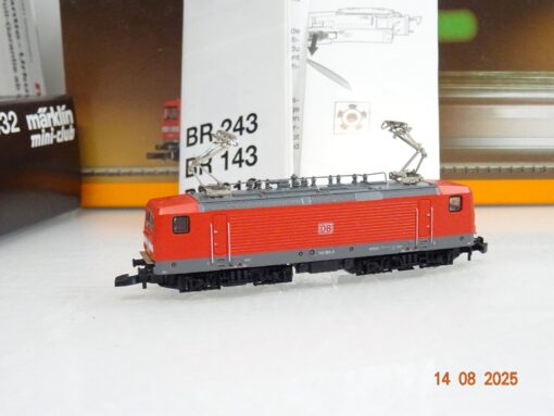 Märklin Mini-Club Z 88432 E-Lok BR 143 052-9 der DB neuwertig in OVP JL2290