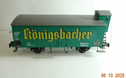 Märklin Spur 1 5830 gedeckter Güterwagen Königsbacher siehe Foto PK1268 o.